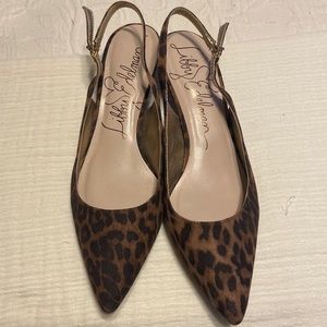 Libby Edelman Lexi Leopard 1”heel 8.5 M